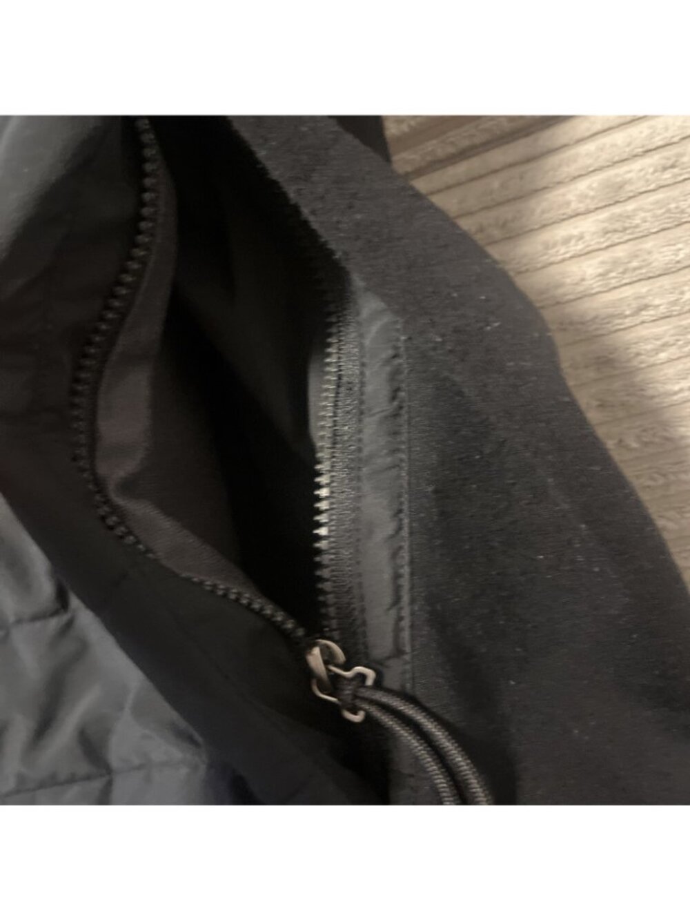 Rhone Recreation Knitted Fleece Mock Neck Full Zip Vest Black Men's X Large - Picture 6 of 9